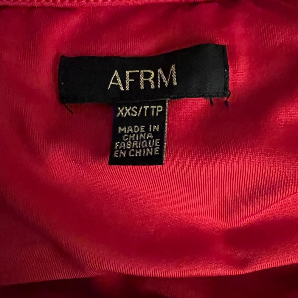 AFRM Vibrant Red Lace Mini Dress - Picture 3 of 4